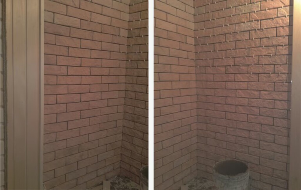 Облицовка клинкерным кирпичом, изоляция пола, фото 4